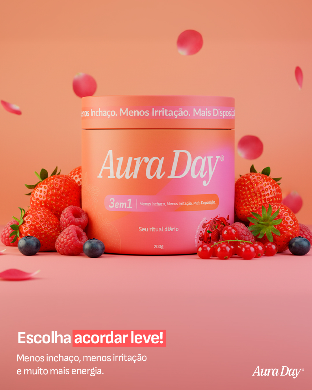 Aura Day Frutas Vermelhas 150g